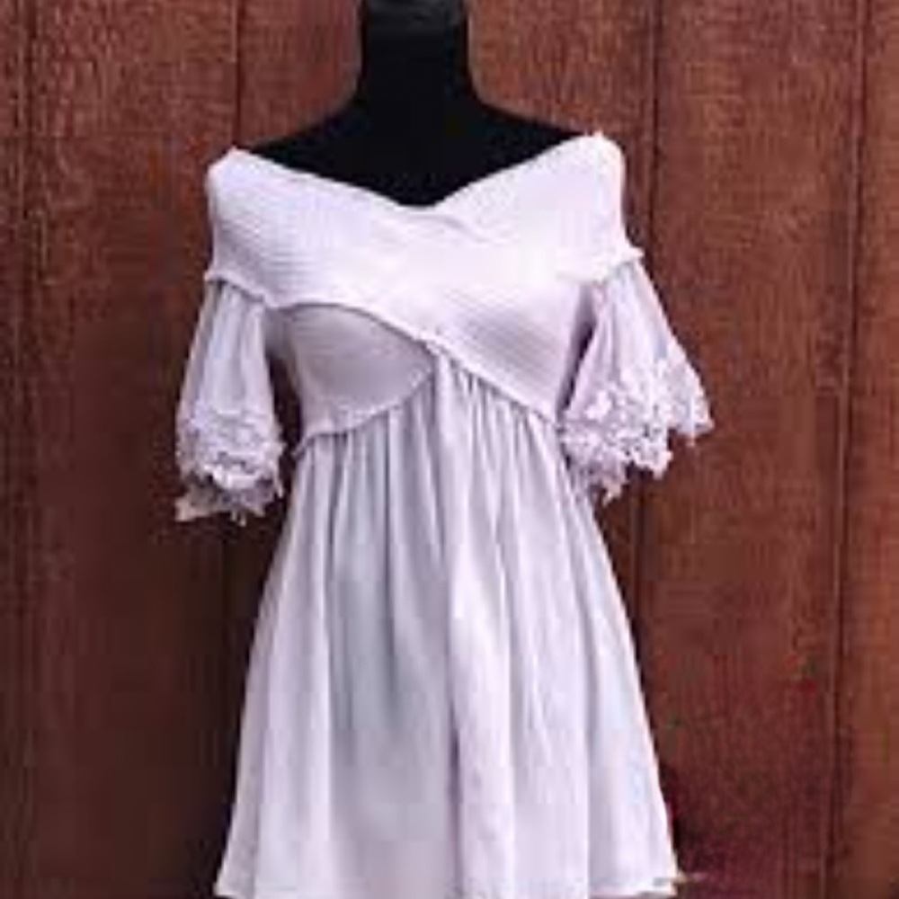 Elegant White Off-Shoulder Blouse